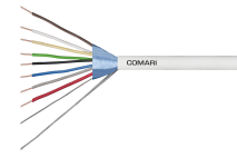 Alarmkabel 8x0,5mm Af  100mtr.PVC Eca