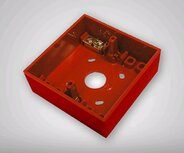 Opbouwbehuizing conventionele handmelder Rood, type SR0T