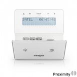 INT-KWRL-WSW - wit draadloos LCD proximity bediendeel voor INTEGRA alarmsystemen