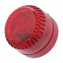 Flitser Solex, rood, diepe basis, rode lens, 15Cd