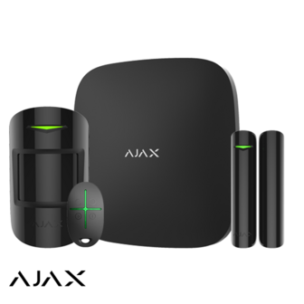 Ajax Hub+ kit, zwart, 2x GSM/LAN hub, PIR, deurcontact, afstandsbediening