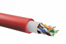 Functiebehoud UTP Cat5e Rood Haspel 500mtr E30/E60 &Oslash;9,7mm Halogeenvrij