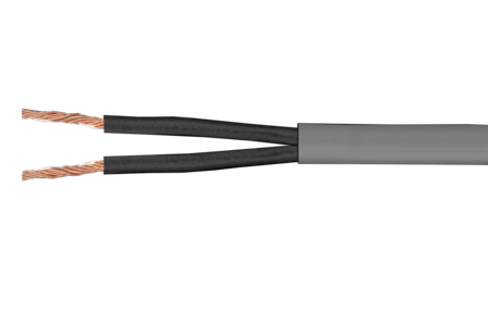 HSLH-OZ (Speakerkabel) 2x2,5mm&sup2; 200mtr Grijs Cca-s1,d1,a1 Halogeenvrij