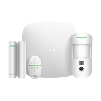 Ajax StarterKit Cam Plus WH, Hub2Plus, MotCam, DrPr, SpCtrl