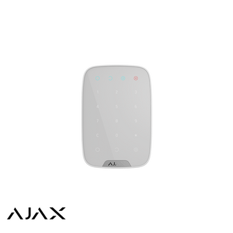 Ajax KeyPad Plus Jwlr WH, bediendeel met kaartlezer