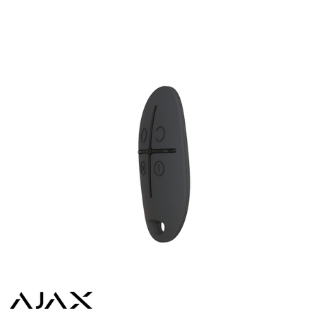 Ajax SpaceControl, zwart, draadloze afstandsbediening/overval