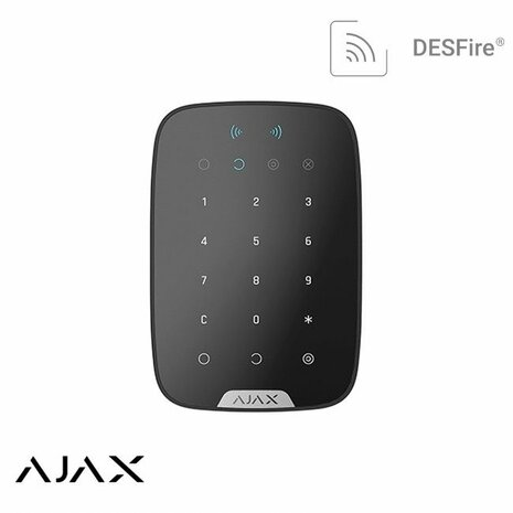 Ajax KeyPad PLUS draadloos, zwart