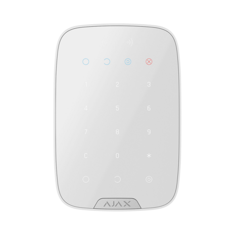Ajax Superior KeyPad Plus Jwlr WH, bediendeel met kaartlezer