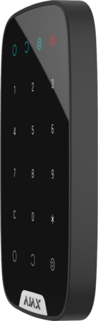 Ajax KeyPad Plus Jwlr BL, bediendeel met kaartlezer